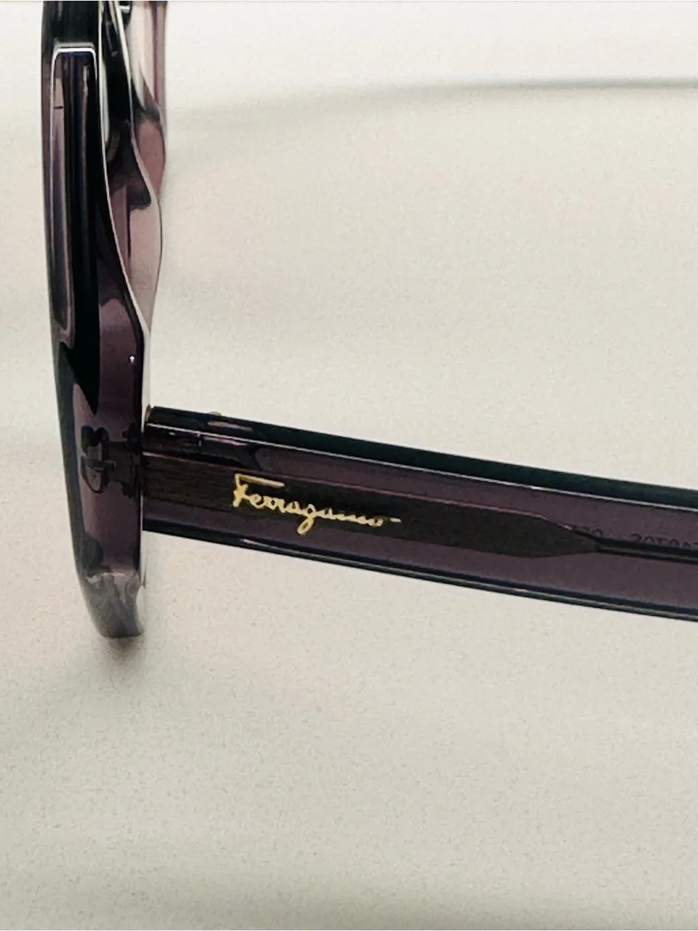 Salvatore Ferragamo Gradient Grey Geometric Sunglasses